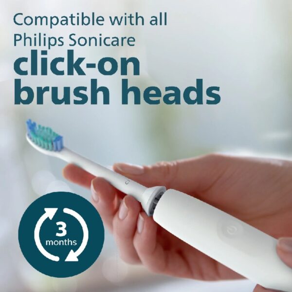 3100 Power Toothbrush, Rechargeable Electric Toothbrush with Pressure Sensor, Black HX3681/04