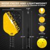 NFTIGB USAPA Certified Pickleball Paddles for Beginners, Family Play Set with 2 Rackets, 4 Balls, Easy-to-Use, Durable & Lightweight