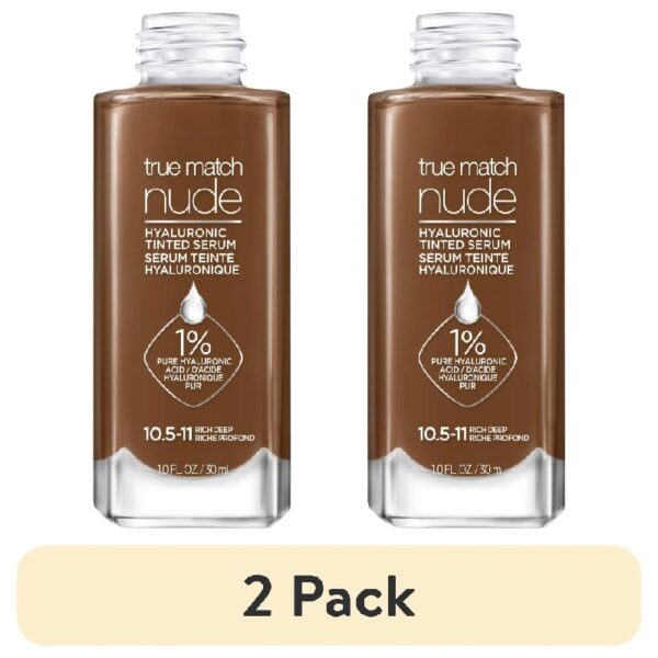 (2 pack) True Match Serum Foundation Makeup, 4.5-5.5 Rich Medium, 1 fl oz