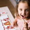 100 Pcs Mother's Day Crafts Color Your Own Cards Gifts from Kids 4 Styles 4 x 6 Inch Flower Heart Bear Elephant Love Mom Happy Mother's Day Postcards Greeting Activity DIY