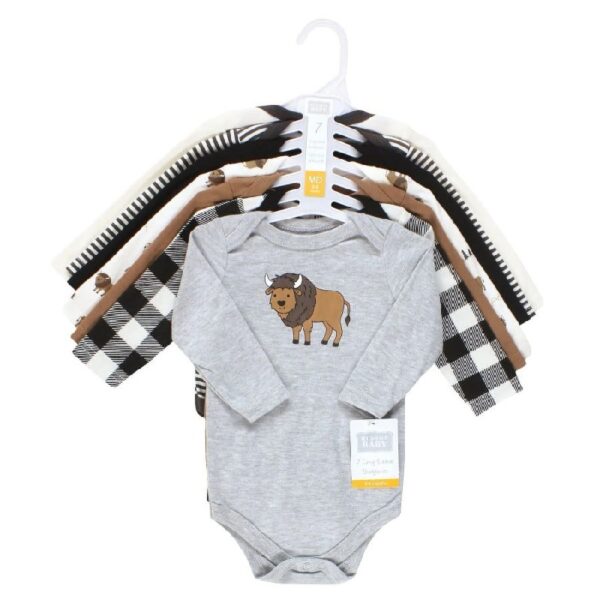 Cotton Long-Sleeve Bodysuits, 7-Pack, Preemie-24 Months