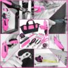41-Piece Pink Tool Kit for Women - Lady’s Tool Set with Rechargeable 3.6V Electric Screwdriver & Wide-Access Tool Bag, Ideal for Home DIY and Daily Maintenance