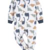 Baby and Toddler Neutral Microfleece Blanket Sleeper Pajamas, 3-Pack, Sizes 0/3M-5T