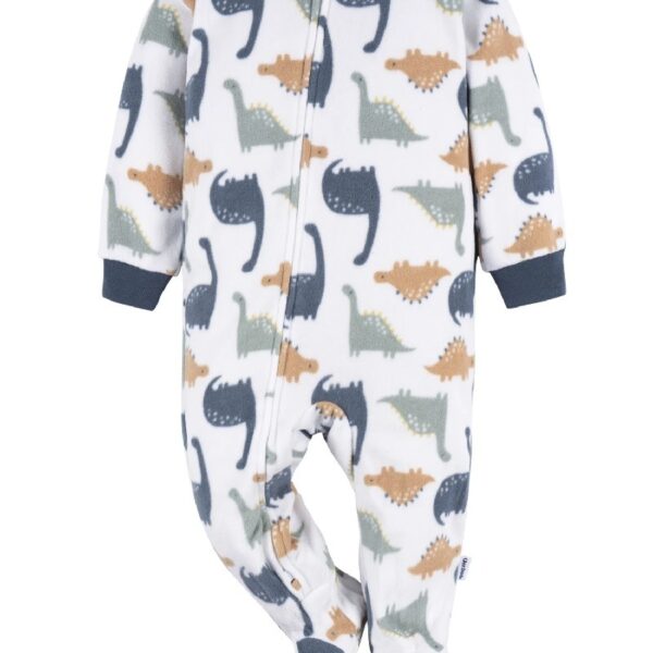 Baby and Toddler Neutral Microfleece Blanket Sleeper Pajamas, 3-Pack, Sizes 0/3M-5T