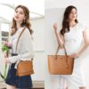 Sendfen Handbags for Women Shoulder Bags Tote Satchel Hobo 4pcs Purse Set