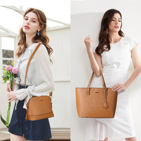 Sendfen Handbags for Women Shoulder Bags Tote Satchel Hobo 4pcs Purse Set