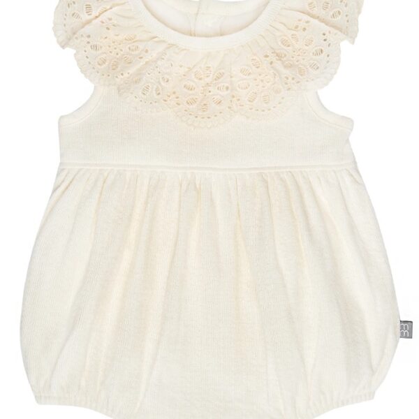 By Gerber Baby Girl Bubble Romper with Flutter Sleeves, Sizes 0/3 Months - 24 Months