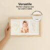 Ash Wood Baby Hand & Footprint Kit - Newborn Keepsake Frame, Personalized Gifts for Girls & Boys, Mother's Day Gift