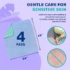 4 Pack 36” x 34” Extra Heavy Absorbency Washable Underpads, Waterproof Nursing Pads Incontinence Bed Pads, Reusable Washable Pee Pads for Dogs, Diaper Changing & Adults, Mattress Protector