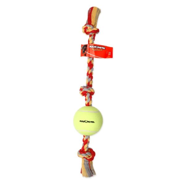 Mammoth Flossy Chews Cottonblend 3 Knot Tug with Big 6