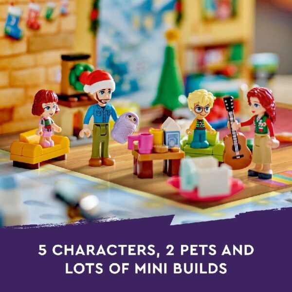 Friends 2024 Advent Calendar, Christmas Toy for Kids, 5 Characters & 3 Animals Included, 42637