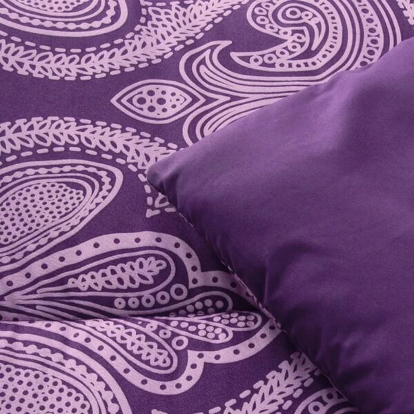 Lux Decor Collection 5 Piece Queen Down Alternative Comforter Set, Washable Duvet Bedding Set - Quatrefoil Navy