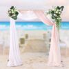 YIYIBYUS 9.8FT x 9.8FT Wedding Backdrop Stand,Square Metal Balloon Arch Stand,Gold Adjustable Backdrop Stand Pipe Kit for Birthday Party Event