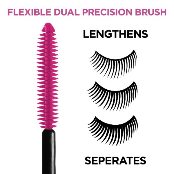 (2 pack) Telescopic Original Washable Intense Lengthening Mascara, Black, 0.27 fl. oz.