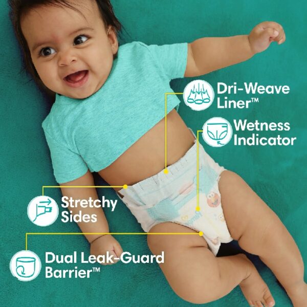 Baby Dry Diapers Size 5, 128 Count (Select for More Options)