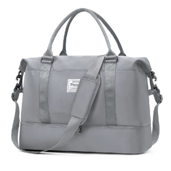 0a001c4bfb4847f08fe1b32d0176ab39 Weekender Bags for Women, Travel Duffel Bags with Shoe Compartment,Personal Item Travel Bag for Airlines, Carry on Overnight Tote Bag for women,Beige&Brown