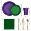 Exquisite 350 Piece Easter Plastic Disposable Party Plates & Dinnerware Combo Set