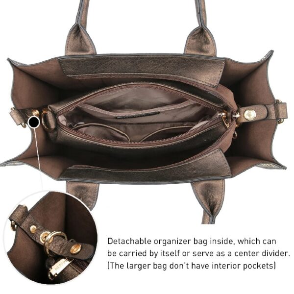 0ac1ce1fc5924d8dba39b32d01783013 Women's 3Pcs Purse Handbag Shoulder Bag Tote Satchel Hobo Bag Briefcase Work Bag for Ladies