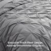 Dorm Bedding Twin Comforter Set - 5 Pieces Pintuck Bed in A Bag with Comforters, Sheets, Pillowcases & Shams