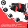 21V Cordless Drill Set, Electric Power Drill 34Pcs with 3/8 Inch Keyless Chuck, 25+3 Clutch Compact Driver Drill with Work Light, Max torque 45Nm, 2-Variable Speed & Battery and Fast Charger
