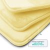 Nestl Set of 3 Absorbent Memory Foam Bath Mat Bathroom Rugs, Gray, Large 20