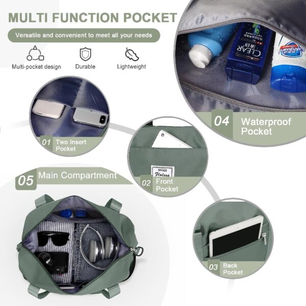 0b65b17029c347428403b32d0176b2cf Weekender Bags for Women, Travel Duffel Bags with Shoe Compartment,Personal Item Travel Bag for Airlines, Carry on Overnight Tote Bag for women,Beige&Brown