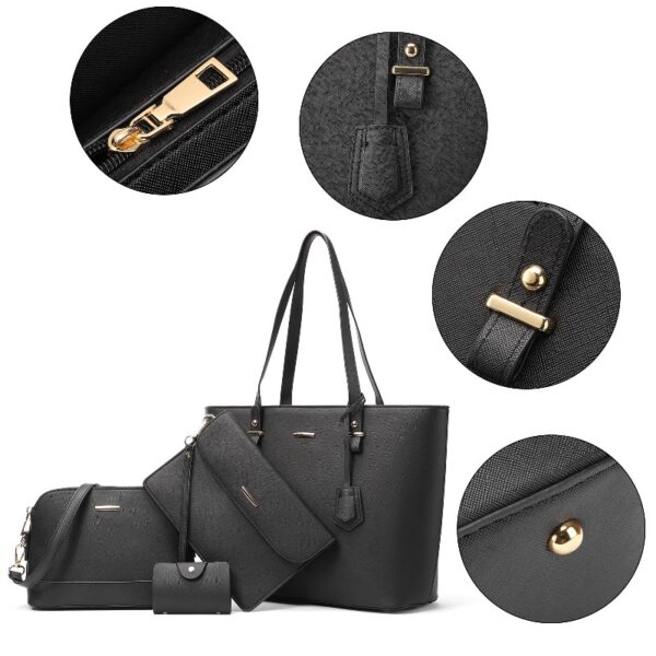 Sendfen Handbags for Women Shoulder Bags Tote Satchel Hobo 4pcs Purse Set