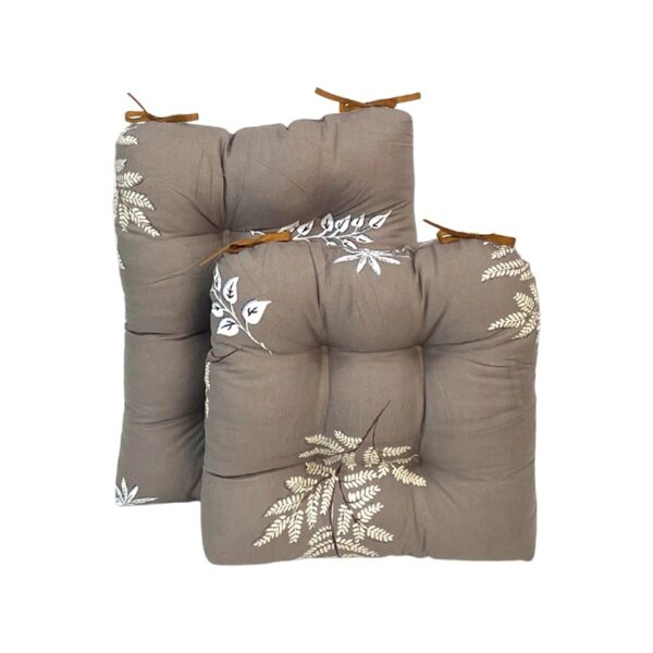 Outdoor Patio Cushion, Rocking Chair Cushion Set, Tufted Pads, Set of Upper and Lower with Ties Pack of 2 (2 Sets) - Back 21