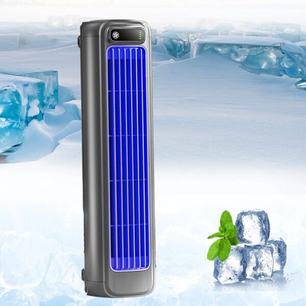 Portable Wall Mounted Airs Conditioners, No Drilling Kitchen Wall Air Conditioner Fan, 2025 New Plug in Air Conditioner, Wall Mounted Fan, for Kitchen, Bedroom, Office (Blue)