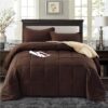 Light Weight Down Alternative Comforter Set, Queen, Green, Reversible