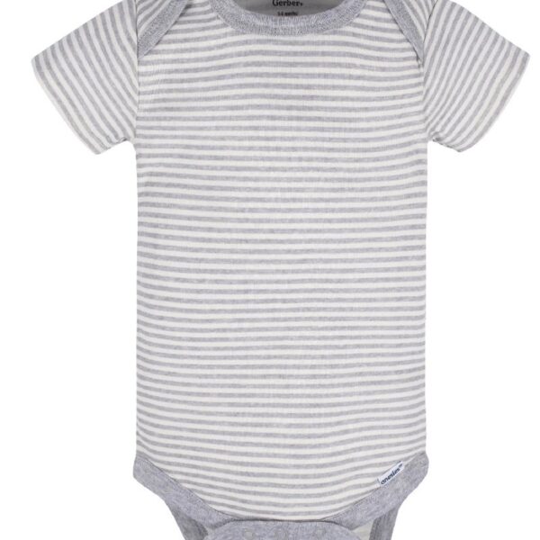 Assorted Short Sleeve Onesies Bodysuits, 8pk (Baby Boy or Baby Girl Unisex)