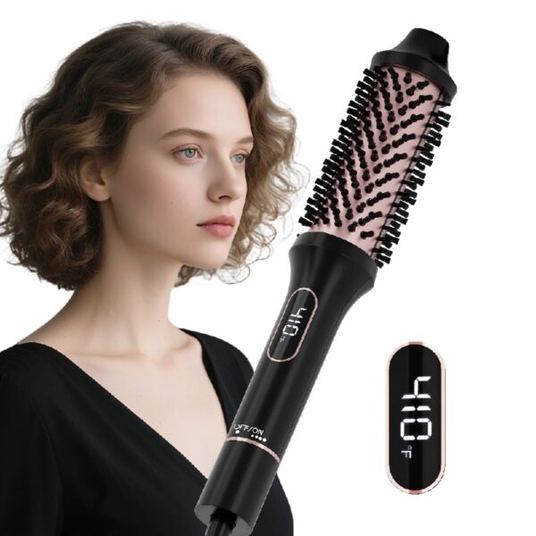 Thermal Brush, Heated Round Brush, Curling Iron, 1.5 inch Electric Curl Wand, Curly Hair Brush