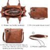 0c80d262079d47b8a5cbb32d017831ca Women's 3Pcs Purse Handbag Shoulder Bag Tote Satchel Hobo Bag Briefcase Work Bag for Ladies