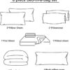 8 PCS Modern Comforter Set with Sheets All Season Bed in a Bag, Black, Queen Size