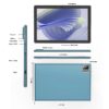 Android 14 Tablet 10.1 inch with Case, 3GB, 64GB, IPS Touch Screen, Quad-Core,1280x800 | Wi-Fi6 | 6000mAh | Google Certified(White)