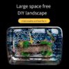 WINDLAND Clear Fish Habitat for Aquatic Pets Salamanders and Plant Life