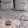 Dorm Bedding Twin Comforter Set - 5 Pieces Pintuck Bed in A Bag with Comforters, Sheets, Pillowcases & Shams