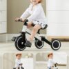 0cf7a383dcc64351bc69b3310002ff70 Kids Tricycle, 5-in-1 Toddler Balance Bike with Removable Pedals, White Tricycles for Toddlers Kids 1-4 Years Old Boys Girls Birthday Gift, Baby Bike Infant Trike Toddler Bike