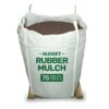 Premium Brown Rubber Mulch Nuggets, 0.8 cu ft