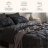 Dorm Bedding Twin Comforter Set - 5 Pieces Pintuck Bed in A Bag with Comforters, Sheets, Pillowcases & Shams