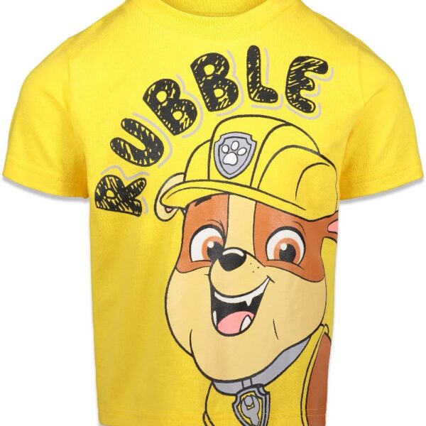 Paw Patrol Chase Marshall Rubble Rocky Toddler Boys 4 Pack T-Shirts Multicolor 4T