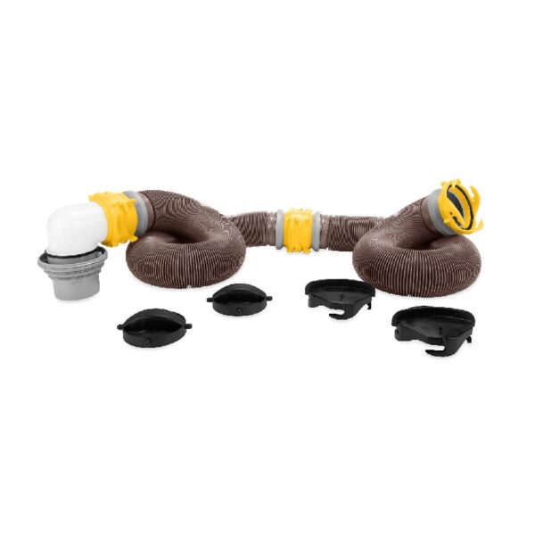 Revolution 360 20-Foot Heavy-Duty Camper/RV Sewer Hose Kit | HTS Vinyl, Multicolor (39628)