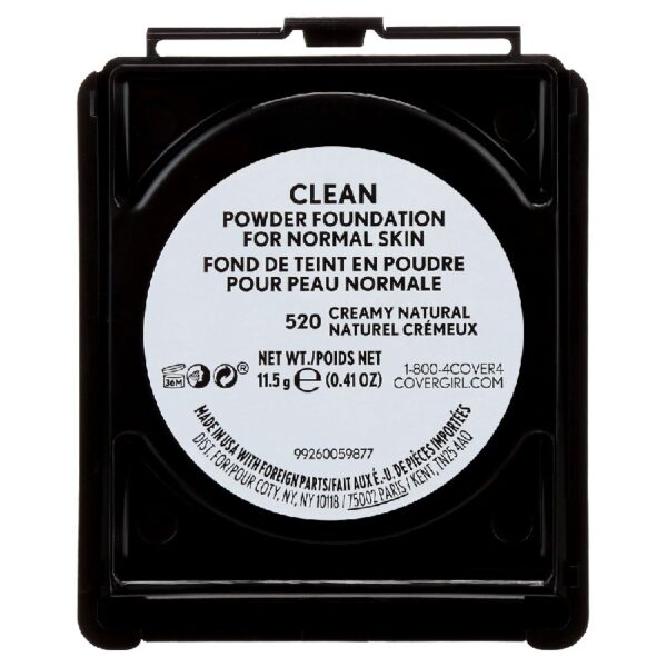 (4 pack) Clean Simply Powder Foundation, 505 Ivory, 0.44 oz, Anti-Aging Foundation