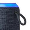 onn Medium Rugged Speaker with Bluetooth Wireless Technology and LED Lighting, Navy