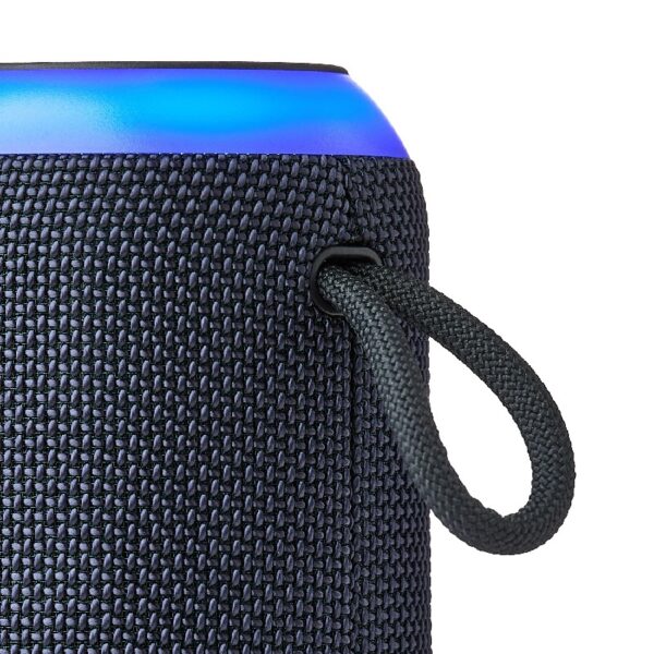 onn Medium Rugged Speaker with Bluetooth Wireless Technology and LED Lighting, Navy