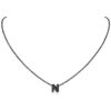 14K Yellow Gold Plated Initial Necklaces for Women Alphabet K Pendant Gold Letter Necklace in Sterling Silver Birthday Jewelry Gifts
