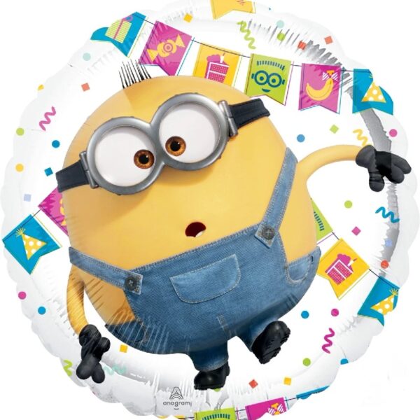 Anagram Latex and Foil Minions Bouquet Balloons, Piece of 16