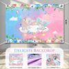 327Pcs Gender Reveal Party Supplies, Baby Shower Decorations Serves 25 Guests, Boy or Girl Elephant Gender Reveal Ideas with Tableware, 120pcs Balloons, Backdrop