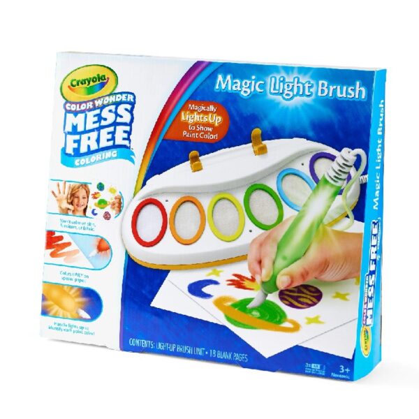 Color Wonder Magic Light Brush, Mess Free Kids Painting Set, Preschool Supplies, Toddler Activities, Educational Toys, Gifts for Ages 3 & Up