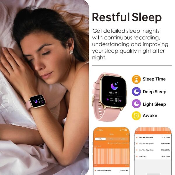 Smart Watch for Android and iPhone,  Answer/Make Call Smartwatch for Men Women Waterproof, 23 Sport Modes, Fitness Activity Tracker, Pink